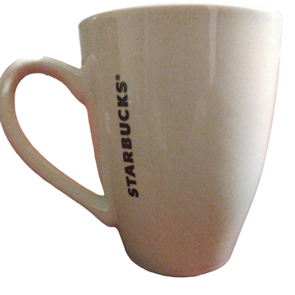 Starbucks 2011 Mug White w. Classic Green Brand ICon w. Vertical "Starbucks" - Picture 3 of 8